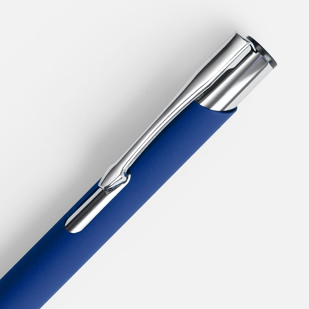 Ручка шариковая Keskus Soft Touch, ярко-синяя / Миниатюра WWW (1000)