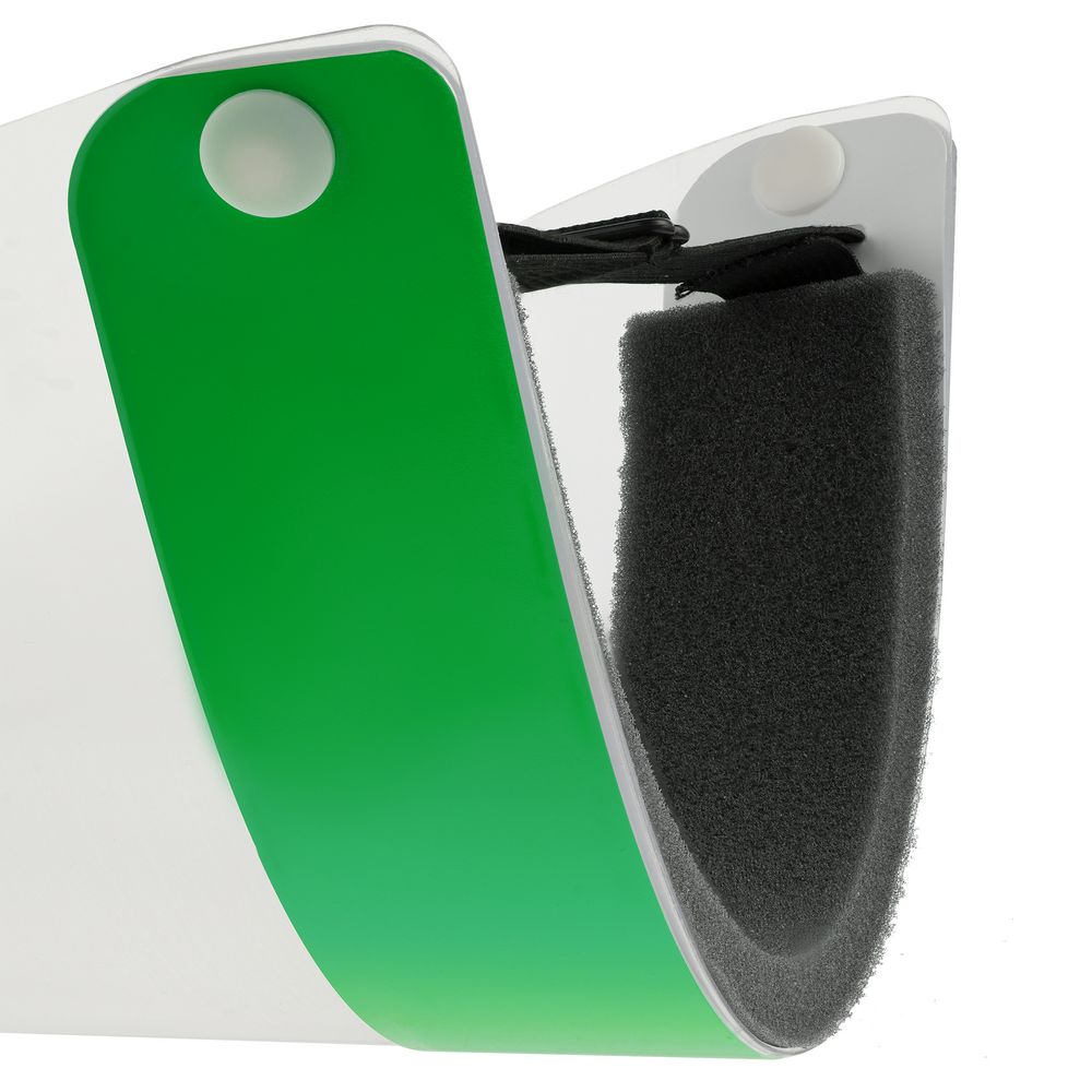 Прозрачный экран для лица Barrier, немедицинский, с зеленой лентой / Миниатюра WWW (1000)