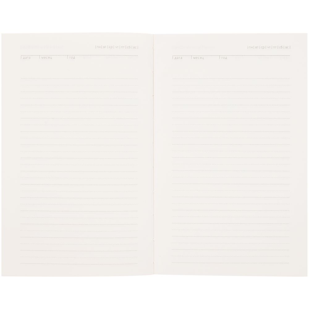 Ежедневник Flat Mini, недатированный, оранжевый, без ляссе / Миниатюра WWW (1000)