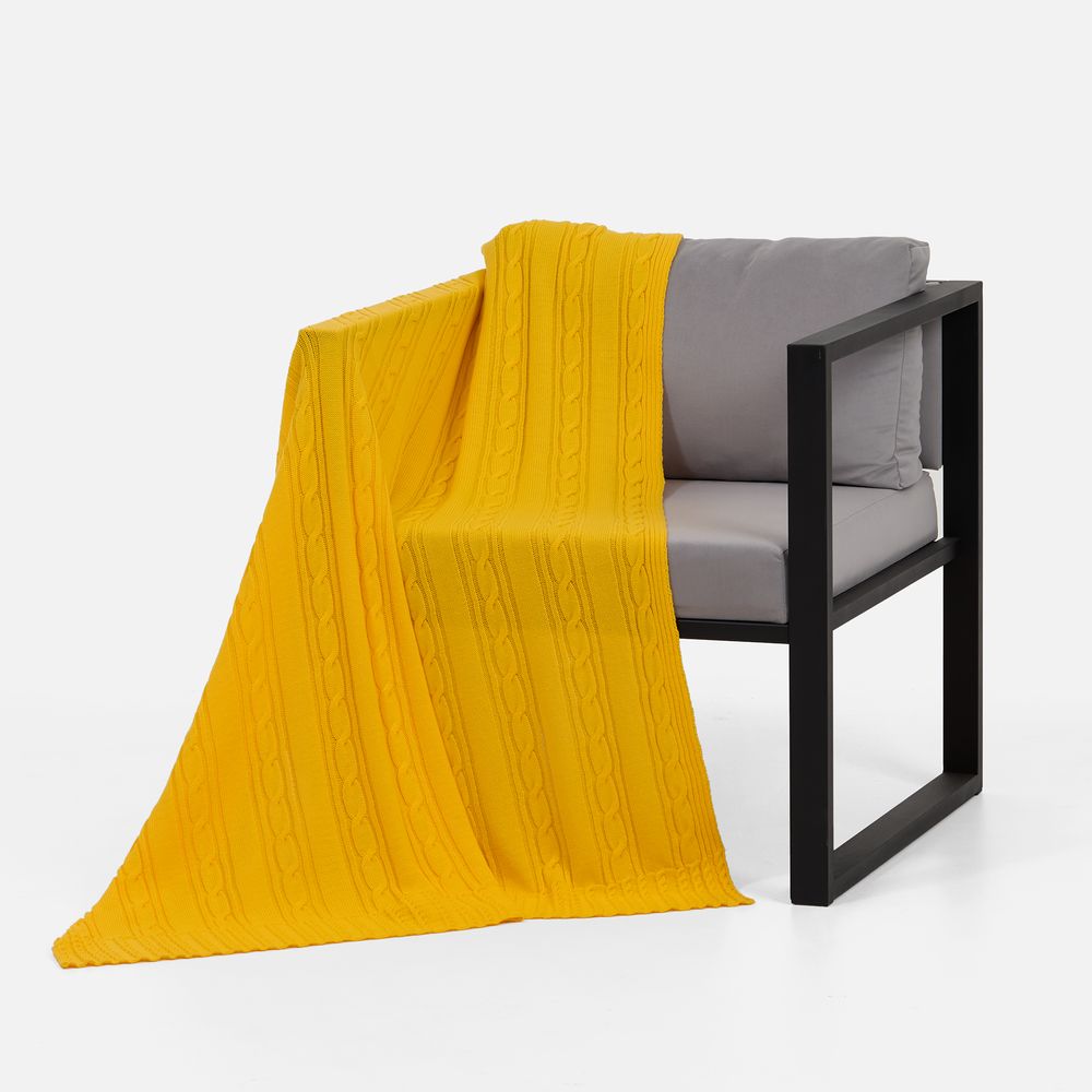 Плед Remitti, желтый / Миниатюра WWW (1000)