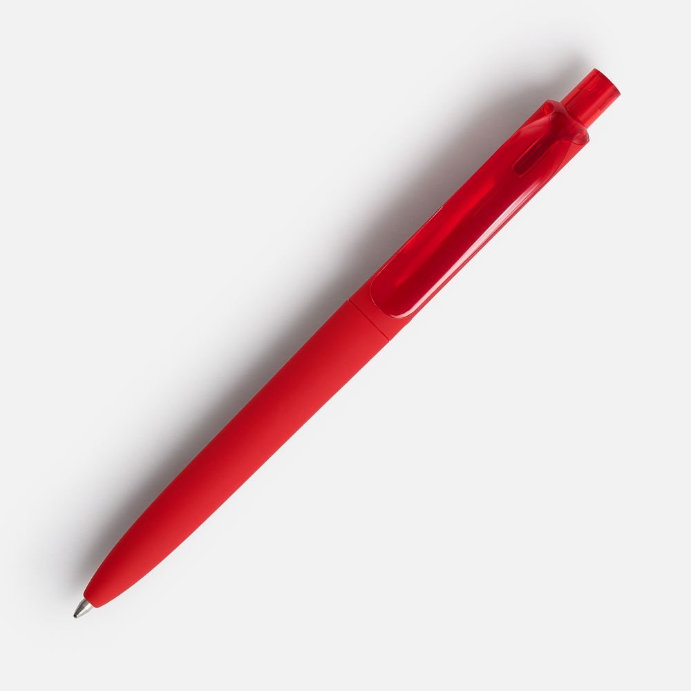 Ручка шариковая Prodir DS8 PRR-Т Soft Touch, красная / Миниатюра WWW (1000)