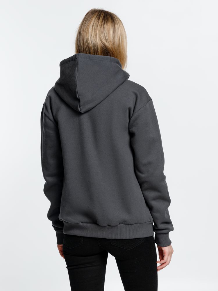 Толстовка на молнии с капюшоном Siverga Heavy, темно-серая (графит) / Миниатюра модельного (1000)