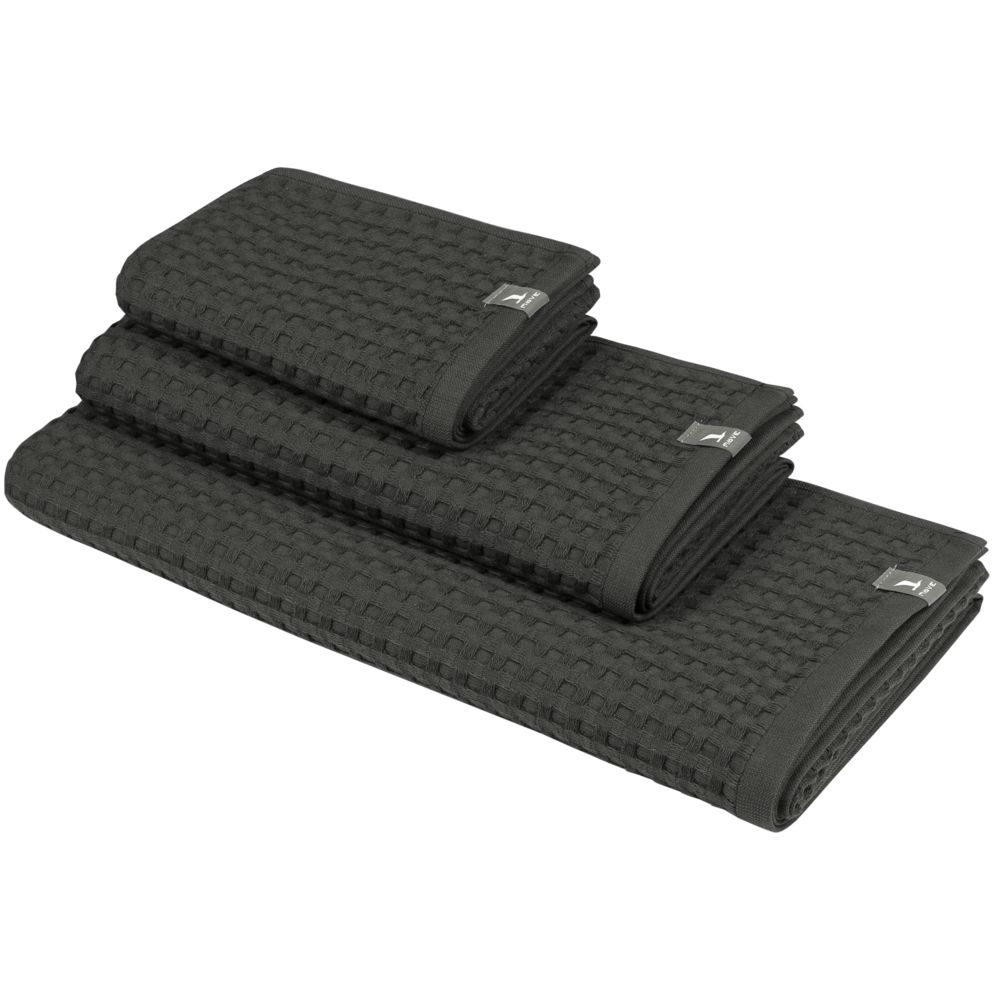 Полотенце вафельное Piquee, среднее, серое / Миниатюра WWW (1000)