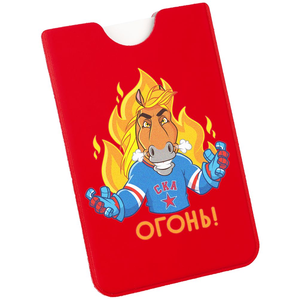 Чехол для карточки «Конь-Огонь», красный / Миниатюра WWW (1000)