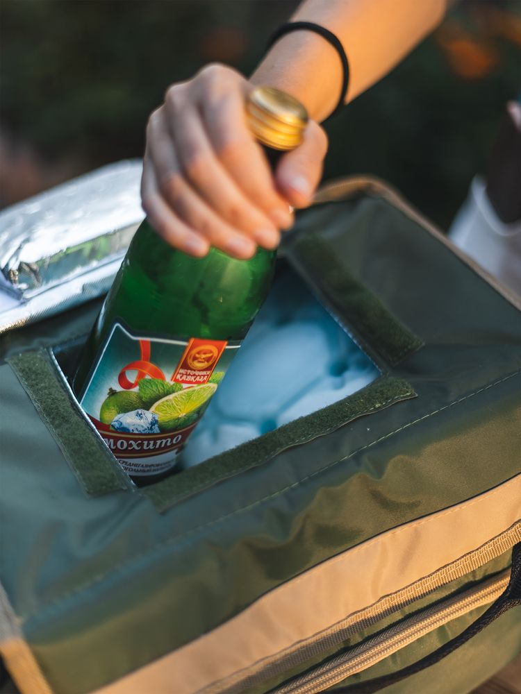 Термосумка с люком «Арктика», M, зеленая / Миниатюра WWW (1000)