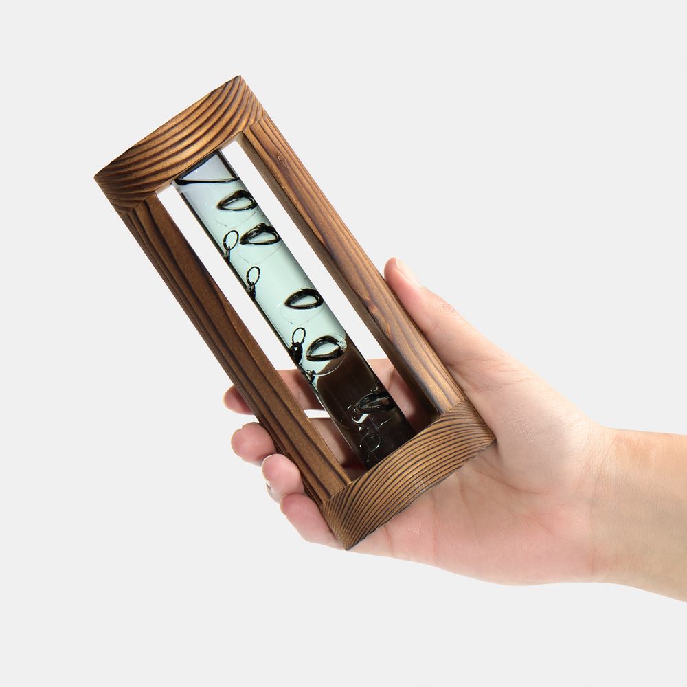 Термометр «Галилей» в деревянном корпусе, серый / Миниатюра WWW (1000)