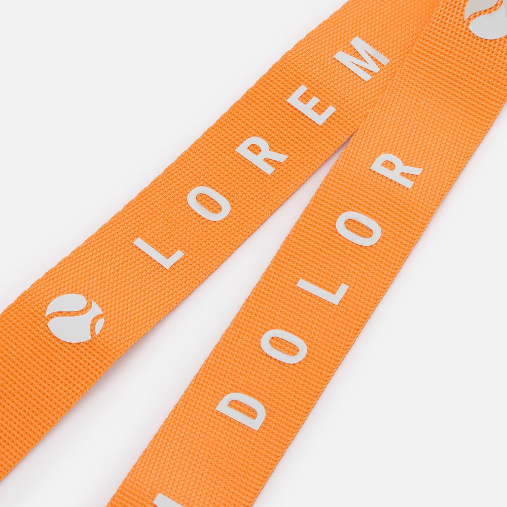 Стропа текстильная Fune 20 M, оранжевый неон, 80 см / Миниатюра нанесения (1000)