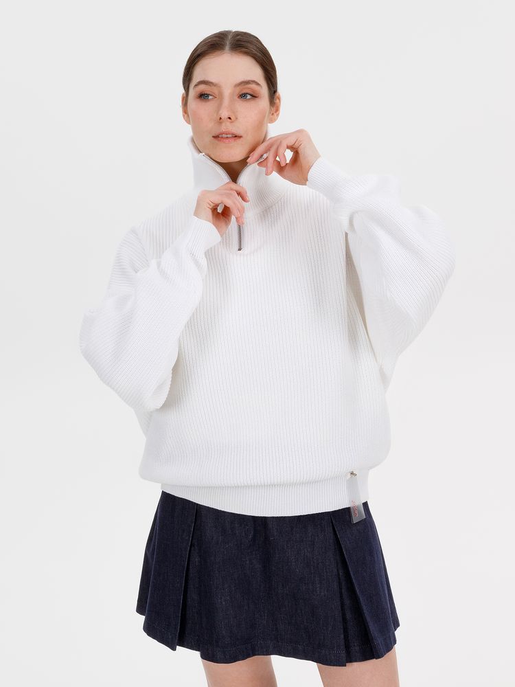 Джемпер Siluetti Birne, молочно-белый / Миниатюра WWW (1000)