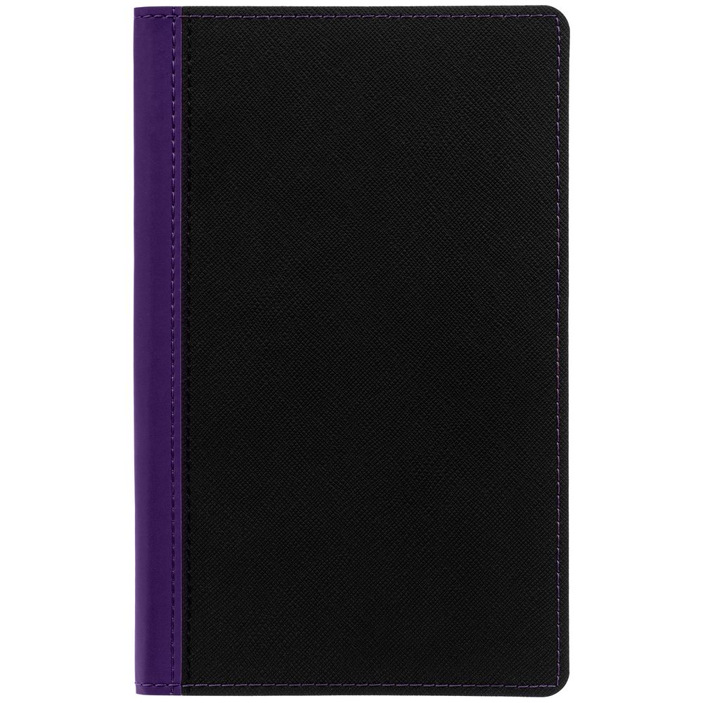 Ежедневник Nice Twice, недатированный, черный с фиолетовым / Миниатюра WWW (1000)