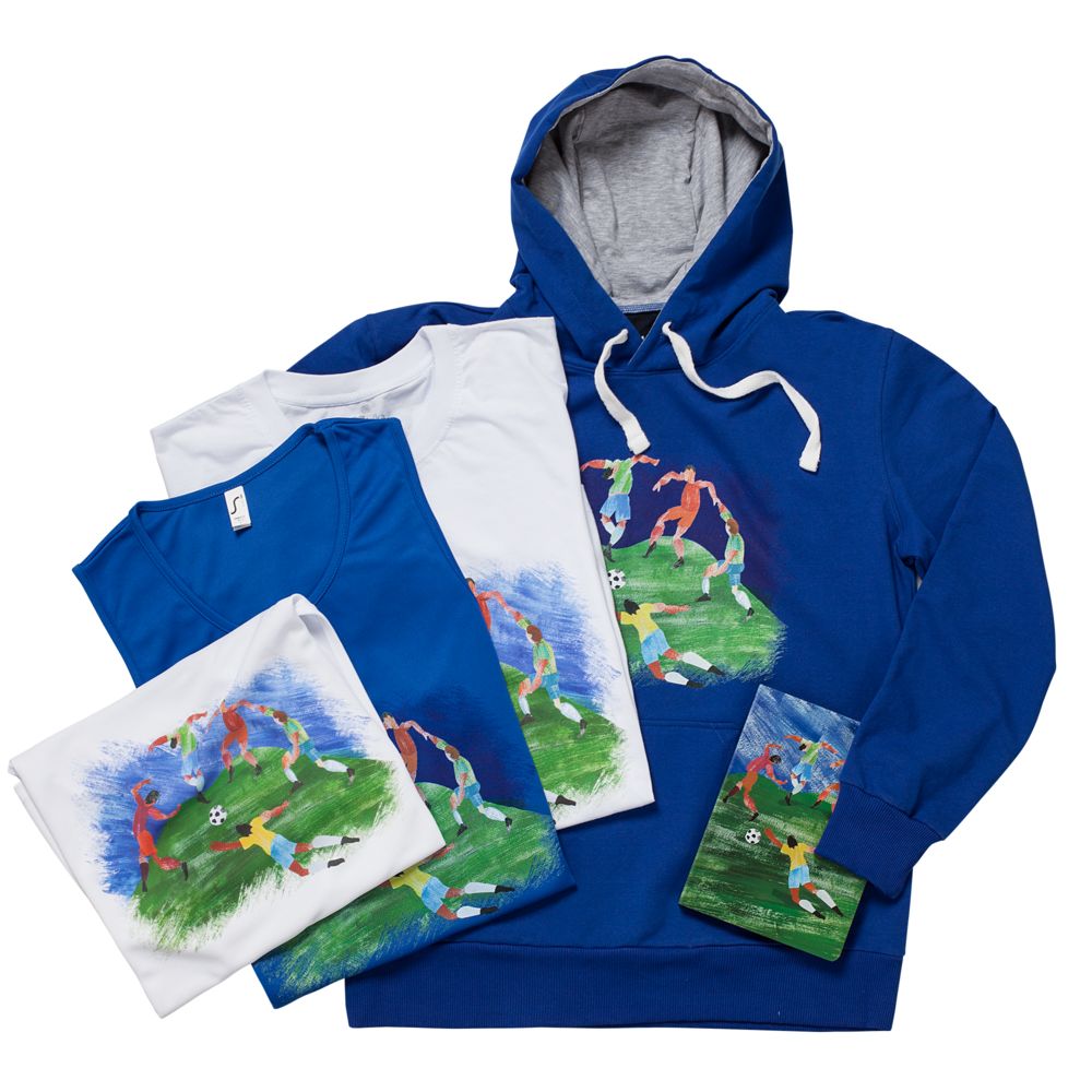 Майка мужская «Футбол via Матисс», белая / Миниатюра WWW (1000)