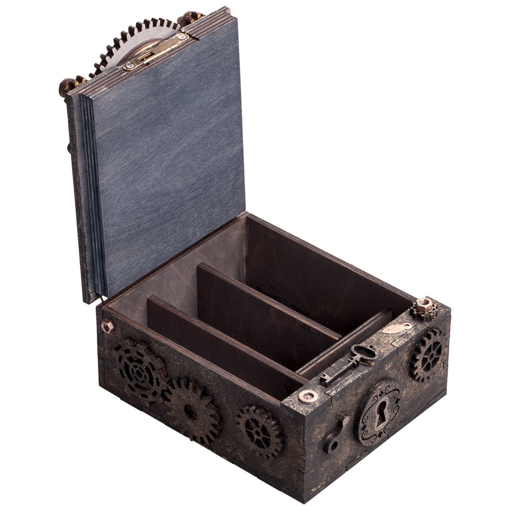 Шкатулка с секретом Gearbox, большая / Миниатюра WWW (1000)