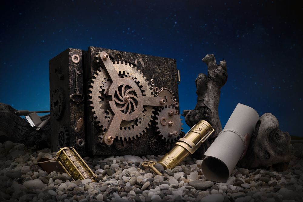 Шкатулка с секретом Gearbox, большая / Миниатюра WWW (1000)