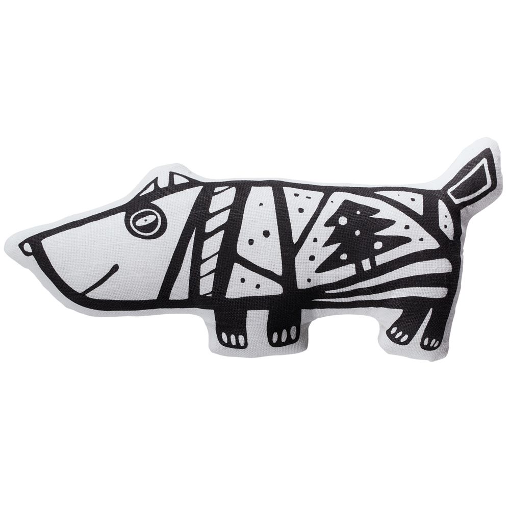 Игрушка «Собака в шарфе», большая, белая с красным / Миниатюра WWW (1000)