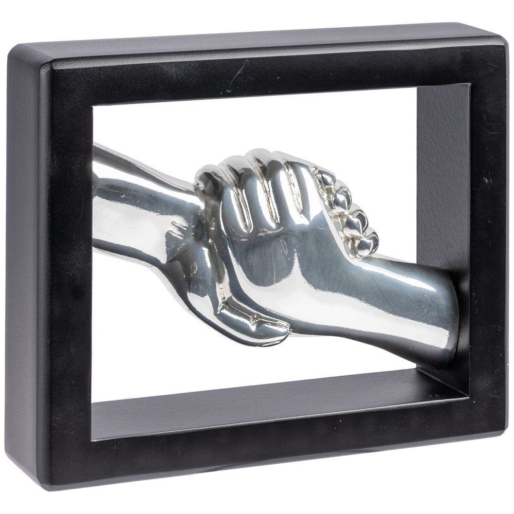 Награда «Рукопожатие», черная, уценка / Миниатюра WWW (1000)