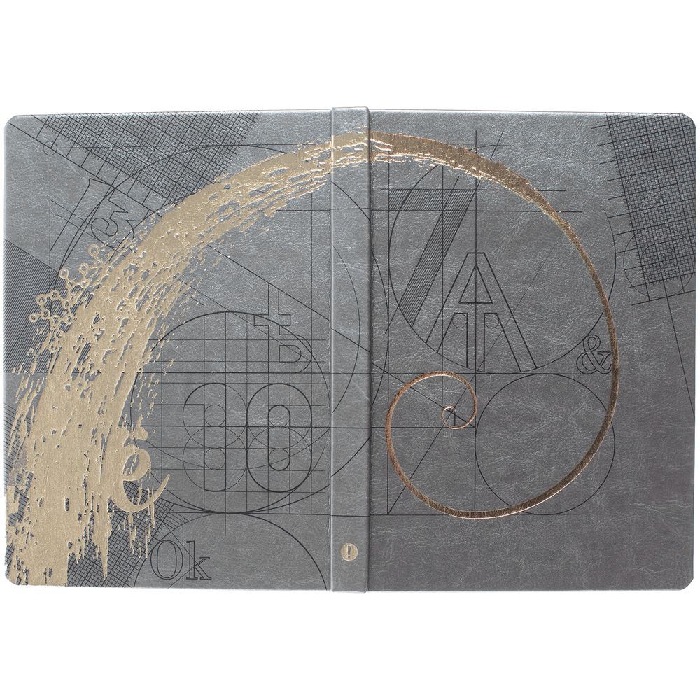 Ежедневник «Буквы-цифры», недатированный, серый / Миниатюра WWW (1000)