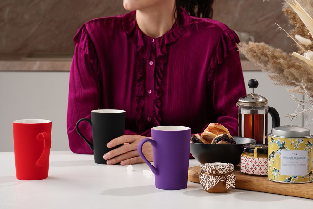 Кружка Best Noon c покрытием софт-тач, красная / Миниатюра WWW (1000)