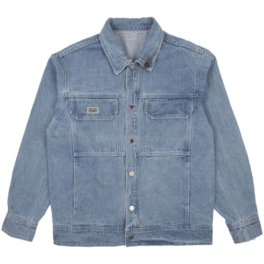 Лейбл кожаный Gimel, S, серый / Миниатюра нанесения (1000)