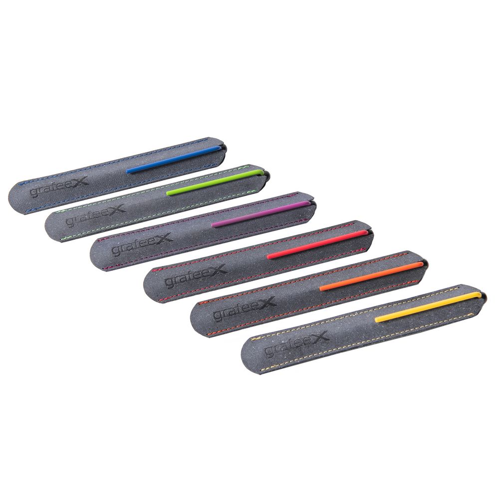 Карандаш GrafeeX в чехле, черный с оранжевым / Миниатюра WWW (1000)