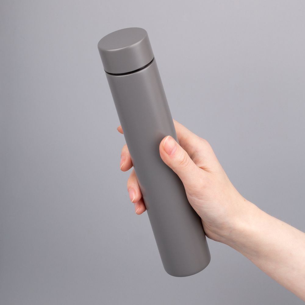 Термобутылка Metropolis, серая / Миниатюра WWW (1000)