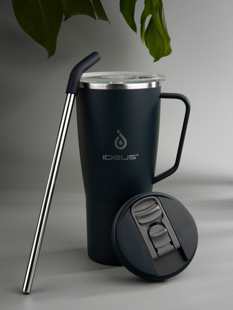 Термостакан Kasumigaoka, темно-синий / Миниатюра имиджевого (1000)