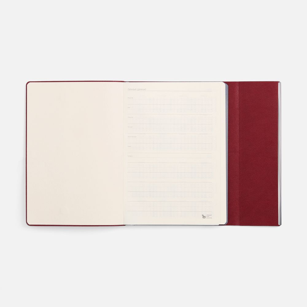 Ежедневник Petrus Flap, недатированный, красный / Миниатюра WWW (1000)