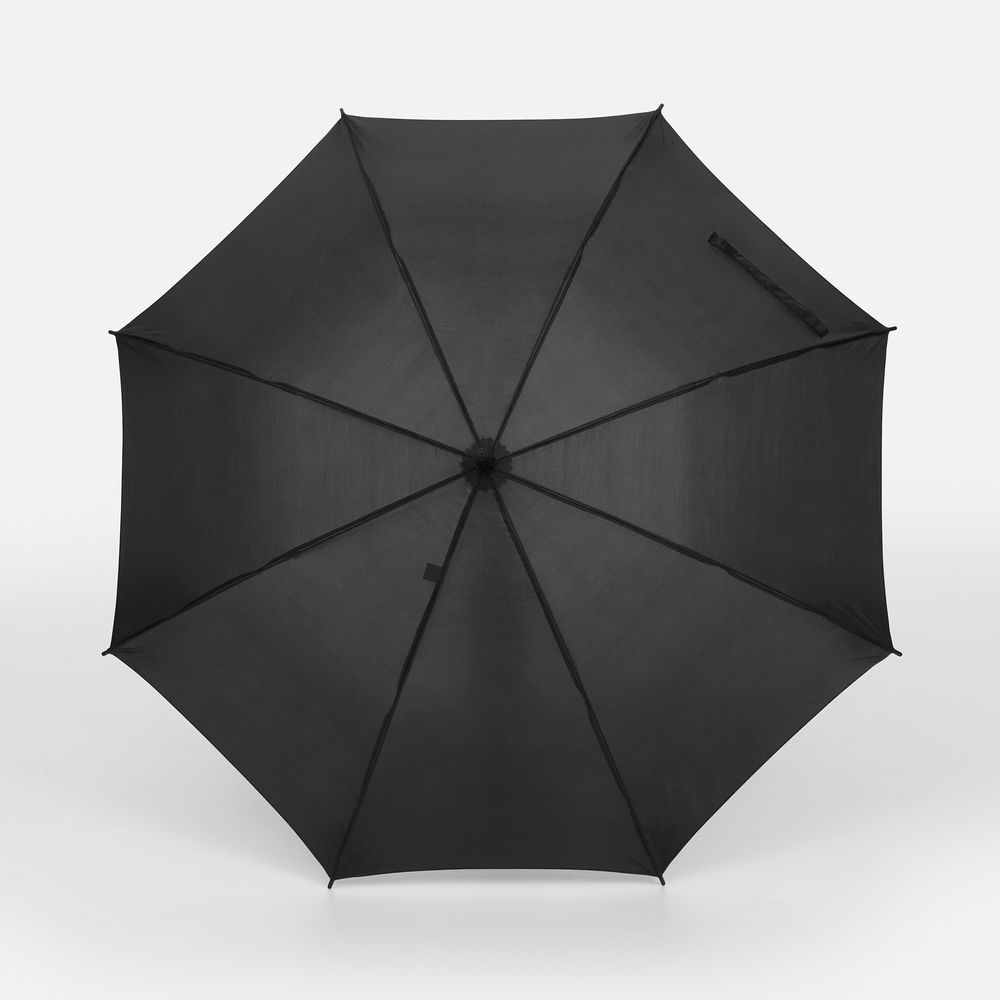 Зонт-трость Promo, черный / Миниатюра WWW (1000)