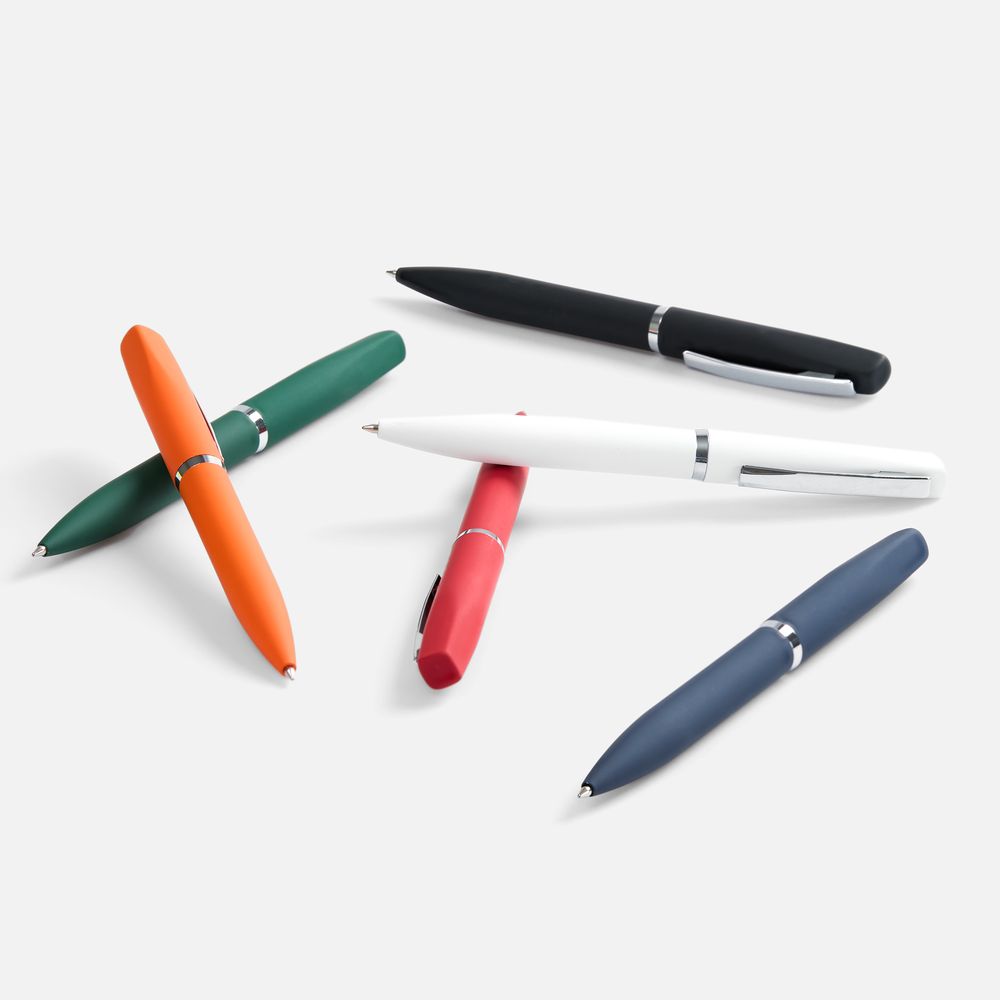 Ручка шариковая Bolt Soft Touch, зеленая / Миниатюра WWW (1000)