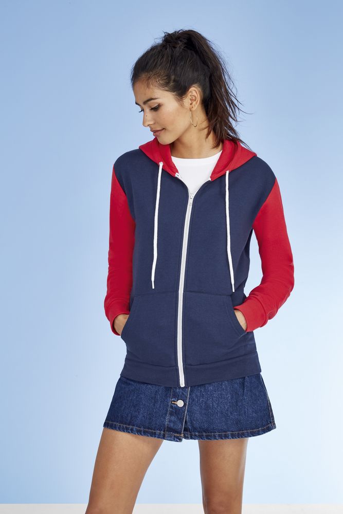 Толстовка на молнии Silver 280 красная / Миниатюра WWW (1000)