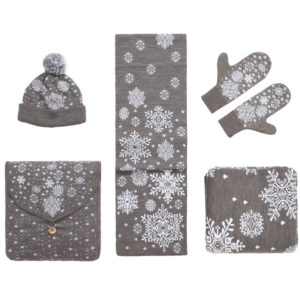 Шарф Snow Fairy, серый / Миниатюра WWW (1000)