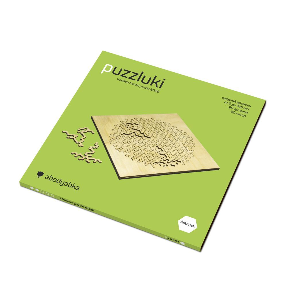 Фрактальный пазл Puzzliki Asterisk Medium, 26 деталей / Миниатюра WWW (1000)