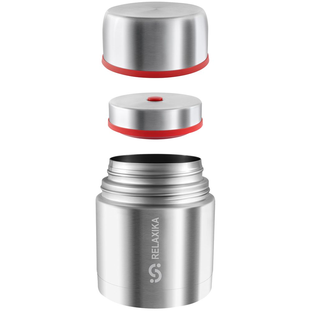 Термос для еды Relaxika 500, в чехле, стальной / Миниатюра WWW (1000)