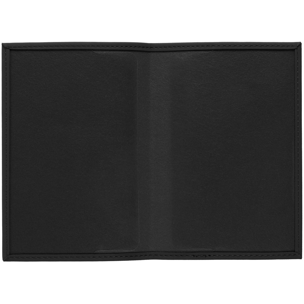 Обложка для паспорта Shall, черная / Миниатюра WWW (1000)