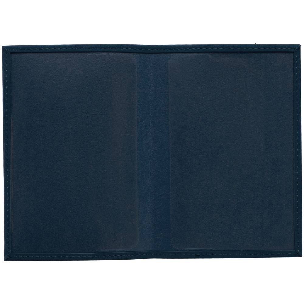 Обложка для паспорта Nubuk, синяя / Миниатюра WWW (1000)