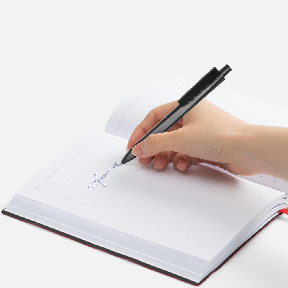 Ручка шариковая Ridge, черная / Миниатюра WWW (1000)