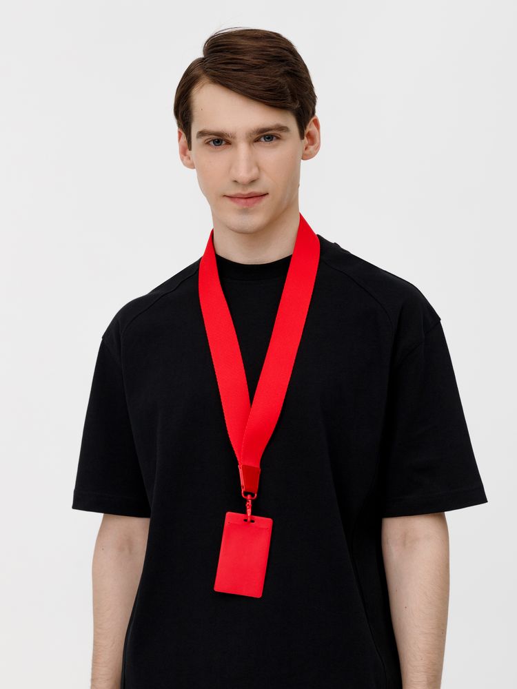 Ланьярд Band, красный / Миниатюра WWW (1000)