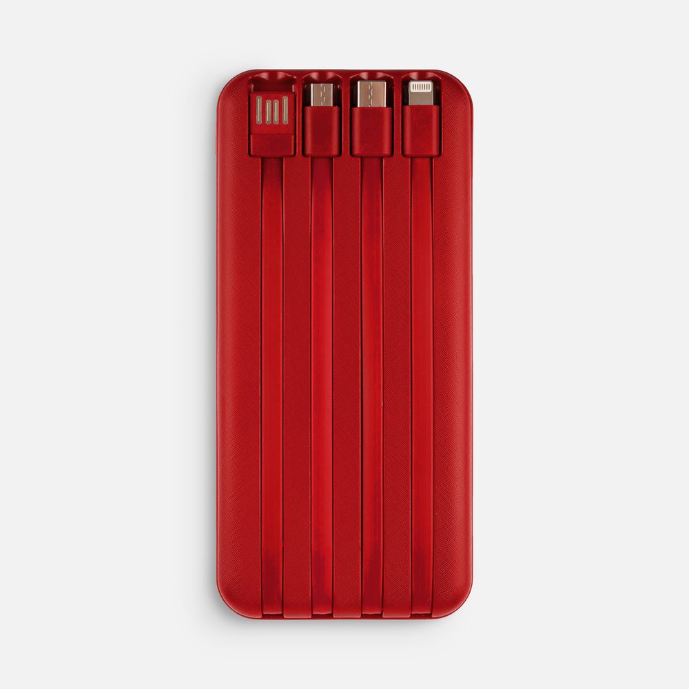 Аккумулятор Omni Qi 10000 мАч, ver.2, красный / Миниатюра WWW (1000)