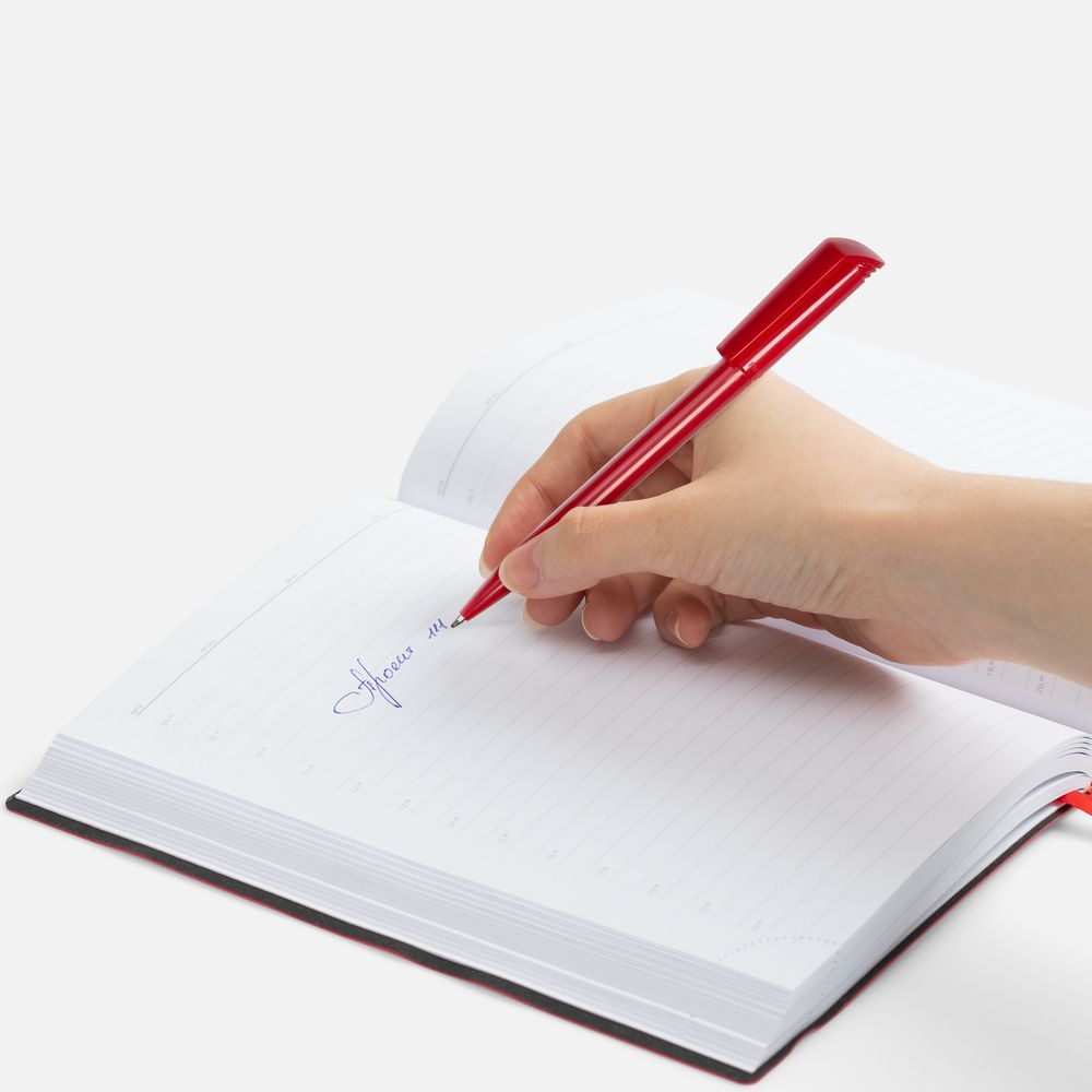 Ручка шариковая Flip, красная / Миниатюра WWW (1000)