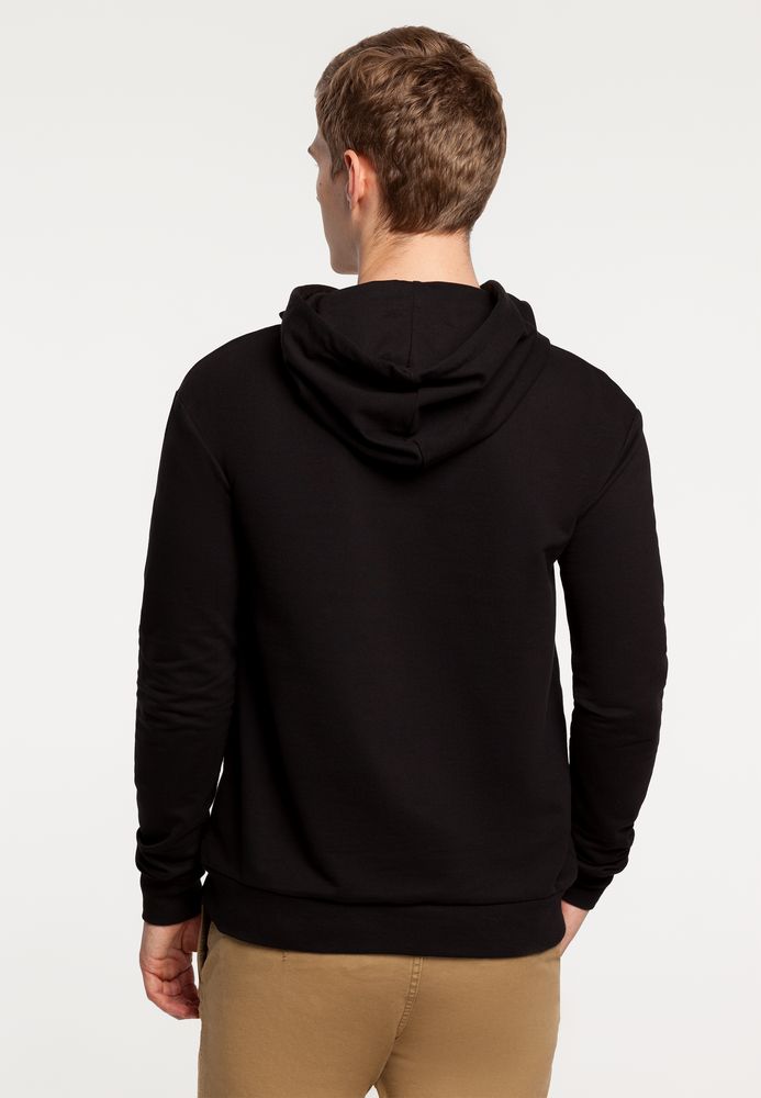 Толстовка с капюшоном «Хардкор», черная / Миниатюра WWW (1000)