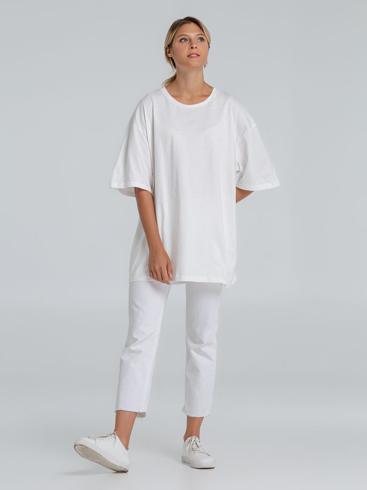 Футболка оверсайз «Почти полный Пи», молочно-белая / Миниатюра WWW (1000)