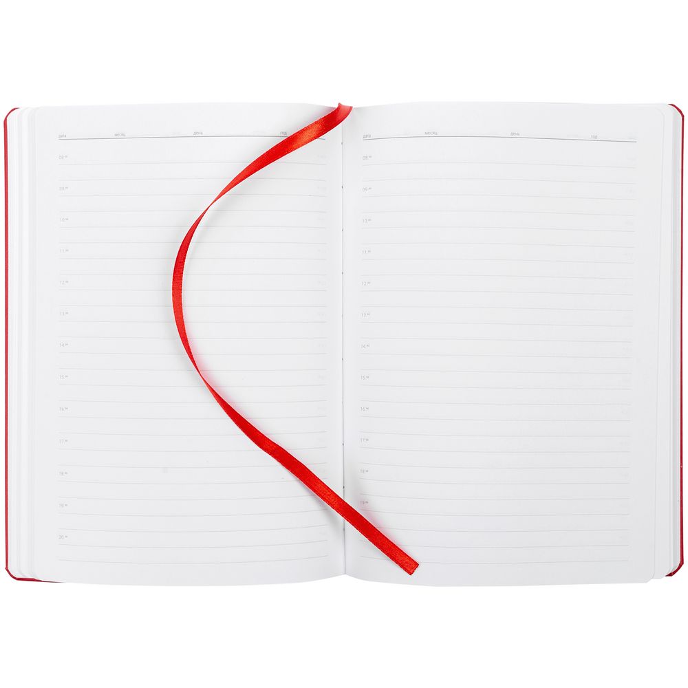 Ежедневник New Brand, недатированный, красный / Миниатюра WWW (1000)