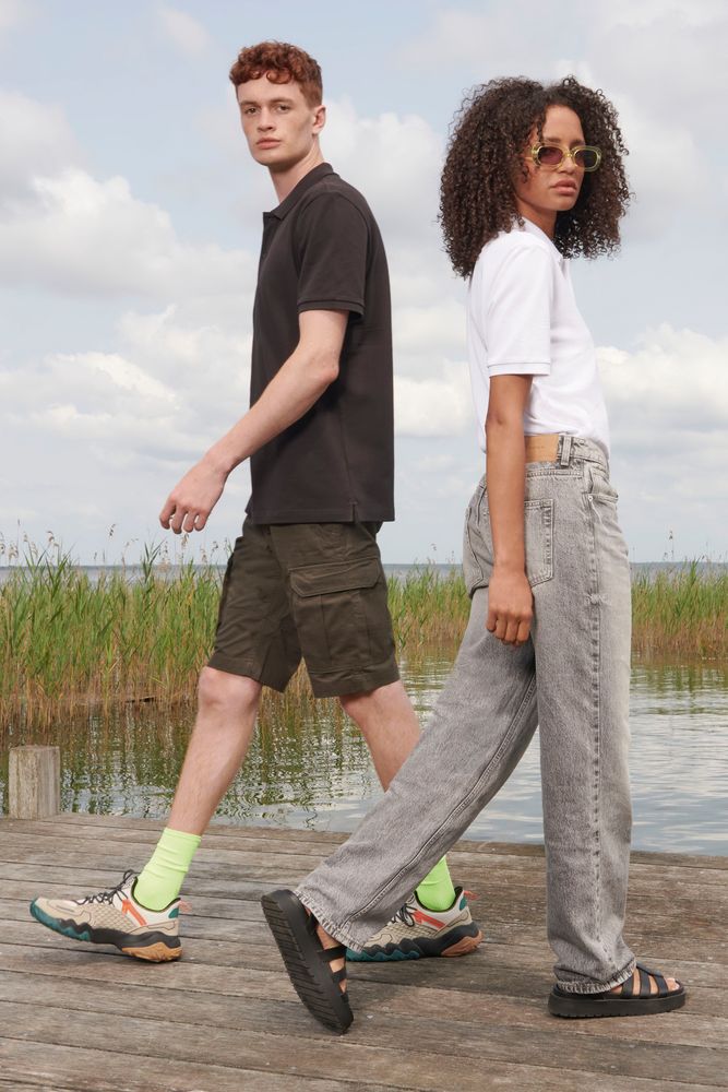 Рубашка поло унисекс Pegase, темно-серая (графит) / Миниатюра WWW (1000)