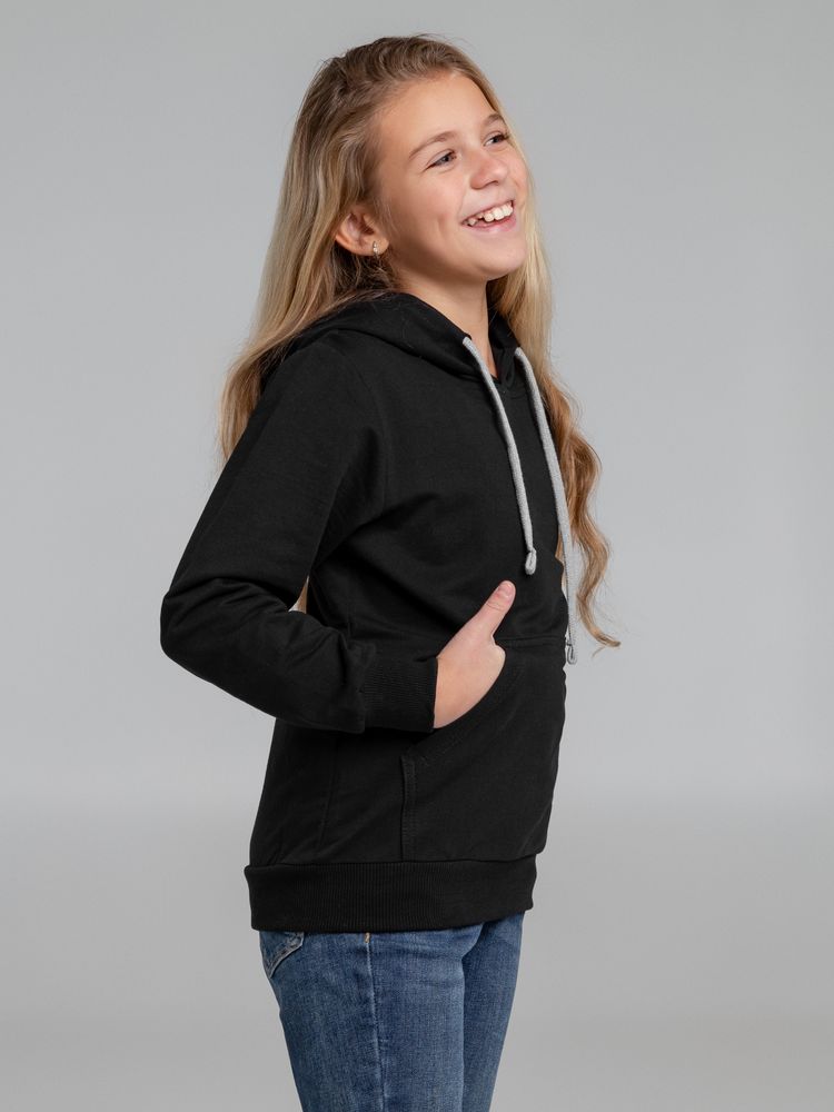 Толстовка с капюшоном детская Kirenga Kids, черная / Миниатюра WWW (1000)