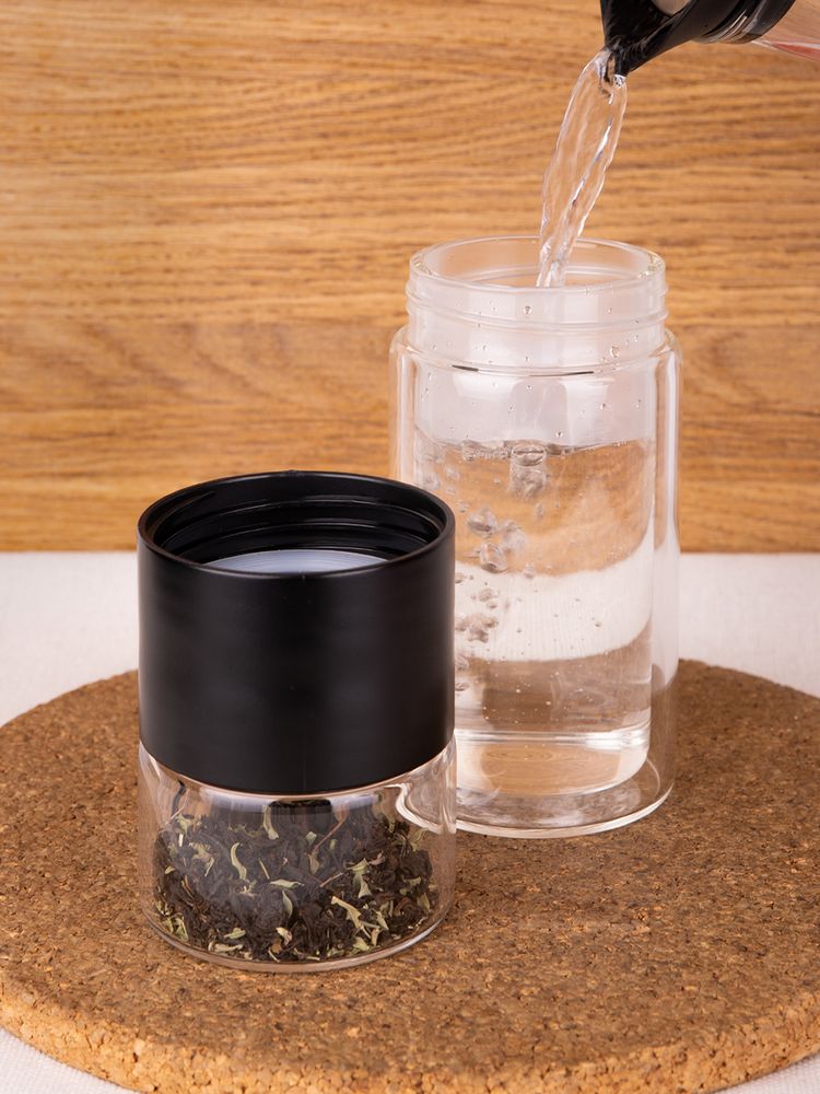 Бутылка для заваривания Cultivar, черная / Миниатюра имиджевого (1000)