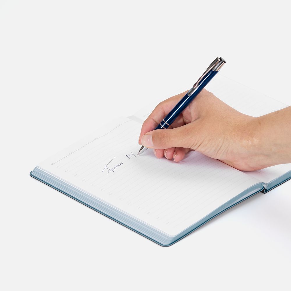 Ручка шариковая Keskus, темно-синяя / Миниатюра WWW (1000)