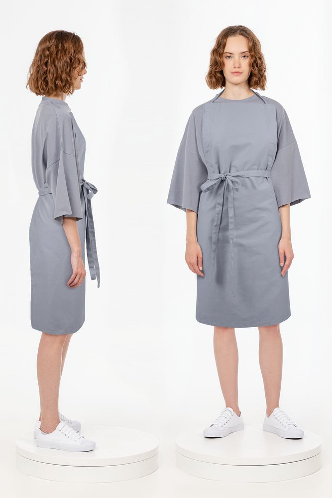 Фартук E1, серый / Миниатюра модельного (1000)