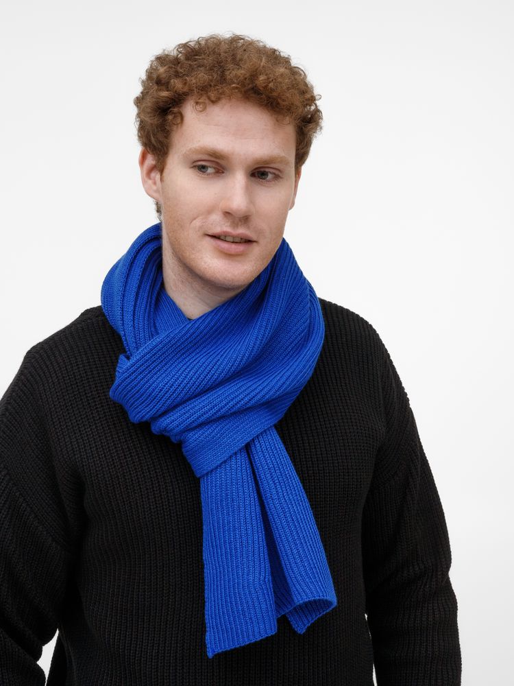 Шарф Nobilis Mono, синий (аква) / Миниатюра WWW (1000)