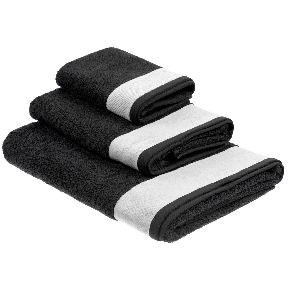 Полотенце Etude, большое, черное / Миниатюра WWW (1000)