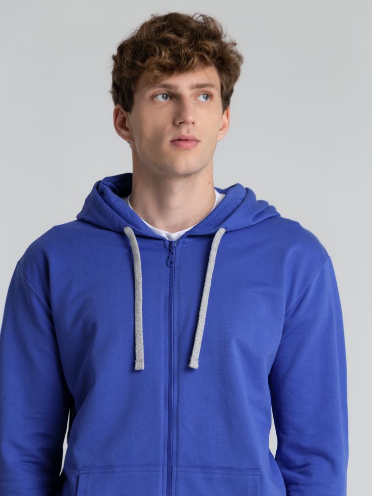 Толстовка с капюшоном на молнии Unit Siverga, ярко-синяя / Миниатюра WWW (1000)