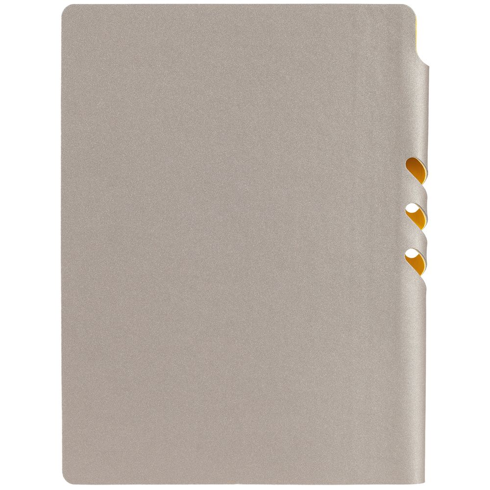 Ежедневник Flexpen, недатированный, серебристо-желтый / Миниатюра WWW (1000)