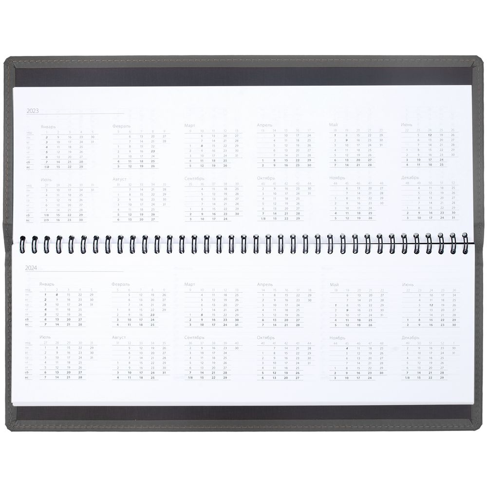 Планинг Latte, недатированный, серый / Миниатюра WWW (1000)